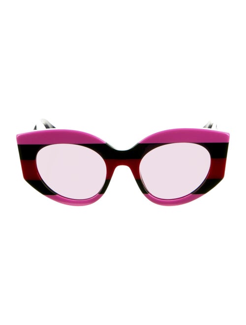 Gucci Web Cat-Eye Sunglasses Pink
