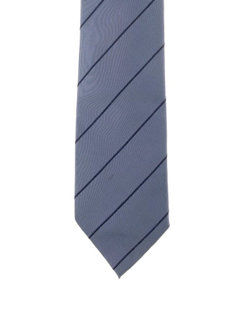 Gucci Striped Silk Tie blue