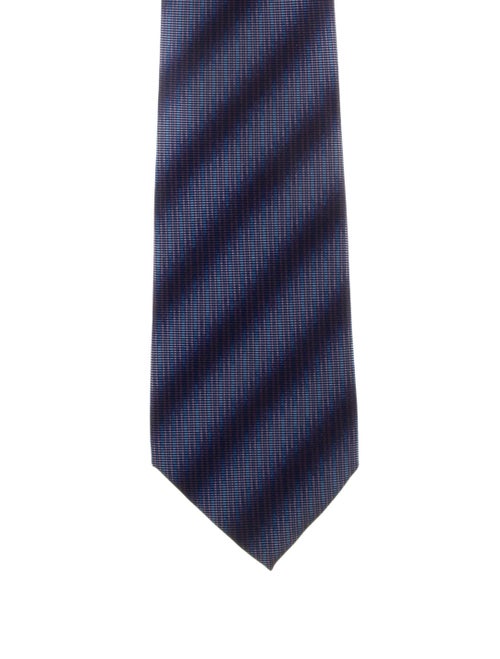 Gucci Printed Silk Tie blue