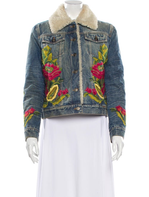 Gucci Printed Denim Jacket Denim