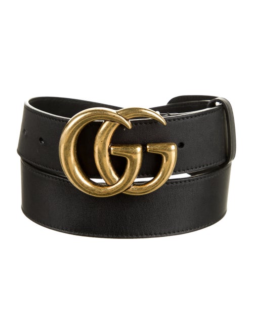 Gucci Marmont Leather Belt black