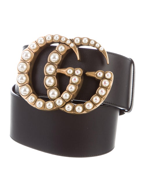 Gucci Wide Leather Belt Black
