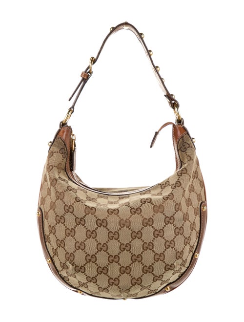 Gucci GG Canvas Biba Hobo Brown