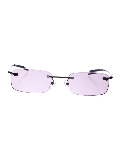 Gucci Vintage Rimless Sunglasses Black