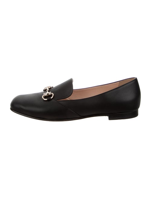 Gucci Horsebit Accent Leather Loafers Black