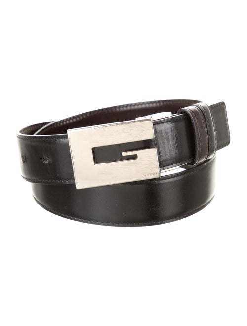 Gucci Reversible Leather Belt Black
