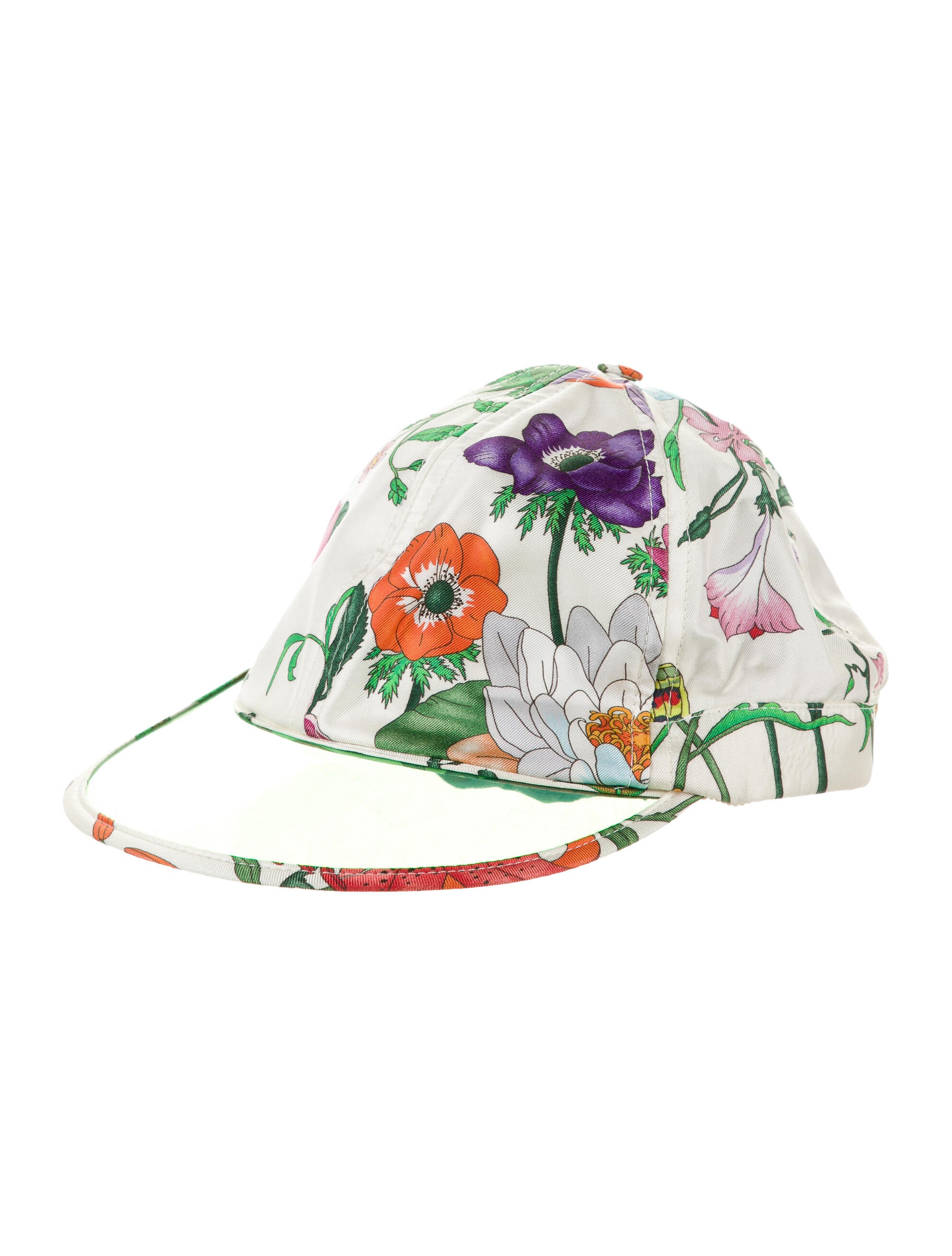 Gucci Flora Silk Hat w/ Tags - Neutrals Hats, Accessories