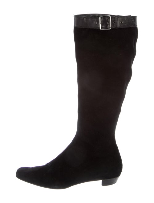 Gucci Suede Boots Black