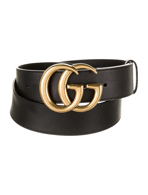 Gucci Marmont Leather Belt Black