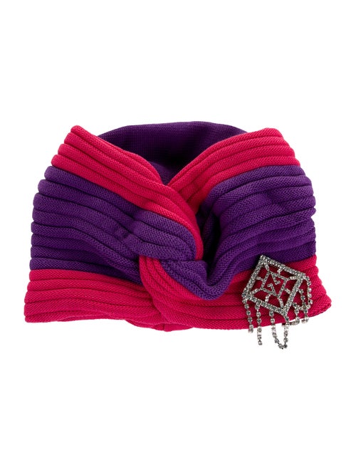 Gucci Woven Crystal Beanie w/ Tags Purple