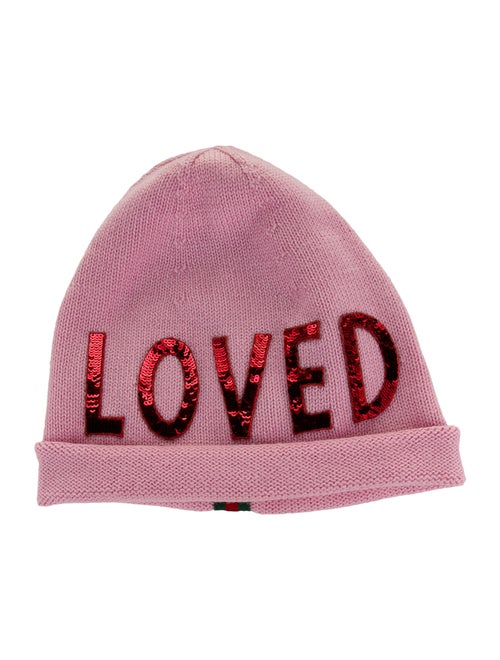 Gucci Loved Wool Beanie w/ Tags Pink