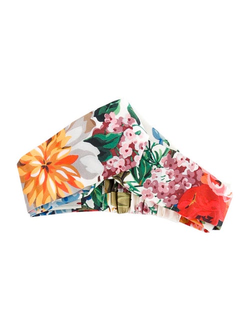 Gucci Printed Silk Headband Yellow