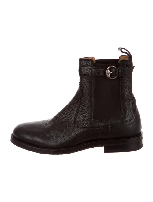 Gucci Leather Chelsea Boots Black