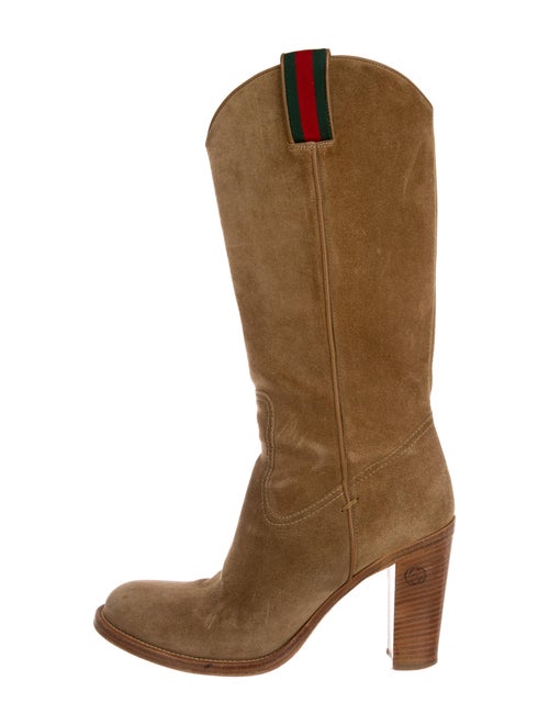 Gucci Suede Western Boots
