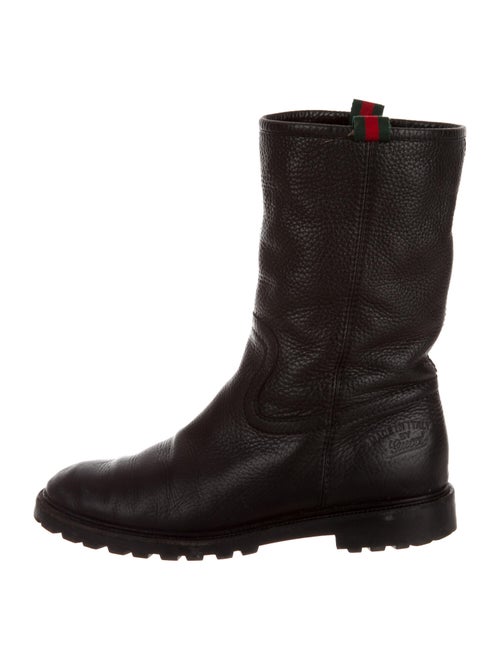 Gucci Leather Boots Black