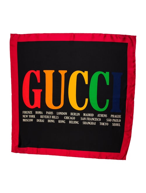 Gucci Printed Silk Scarf multicolor
