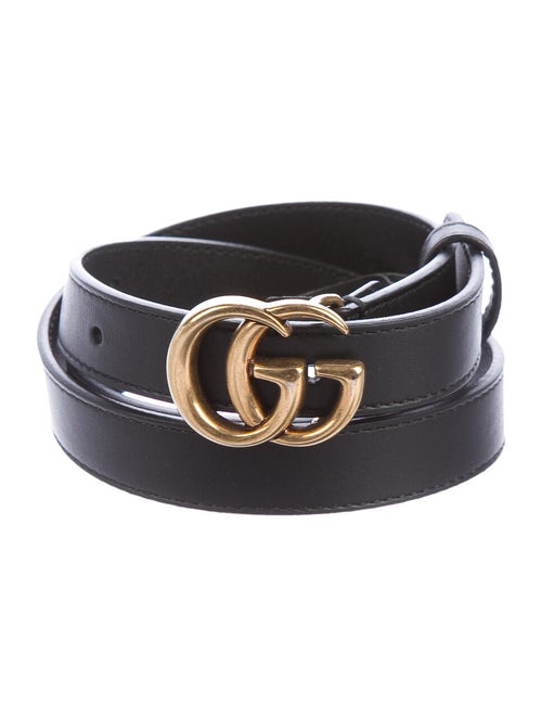 Gucci GG Leather Belt Black