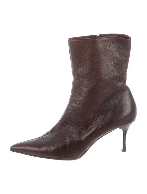 Gucci Leather Boots Brown