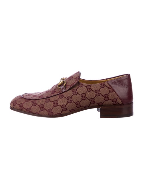 Gucci Printed Loafers Brown
