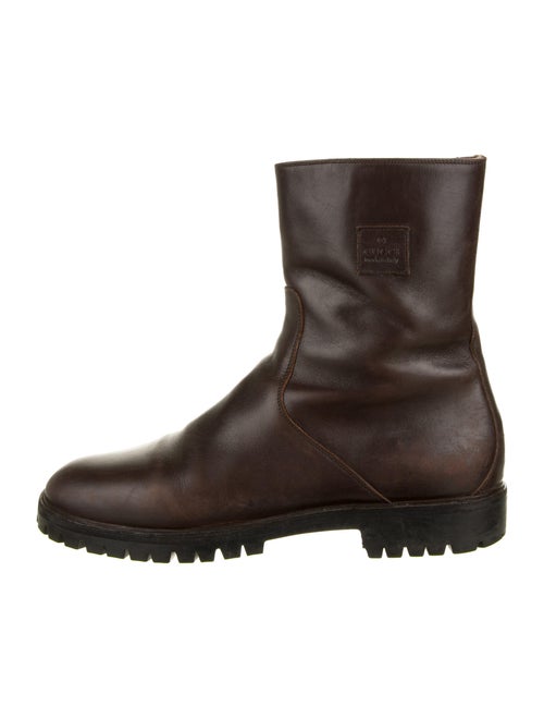 Gucci Leather Boots Brown