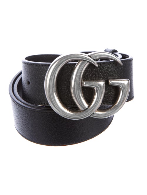 Gucci GG Leather Belt Black