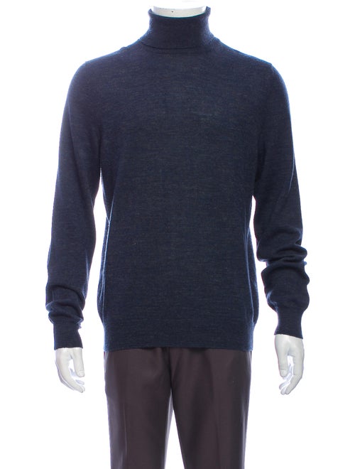 Gucci Turtleneck Long Sleeve Pullover Blue
