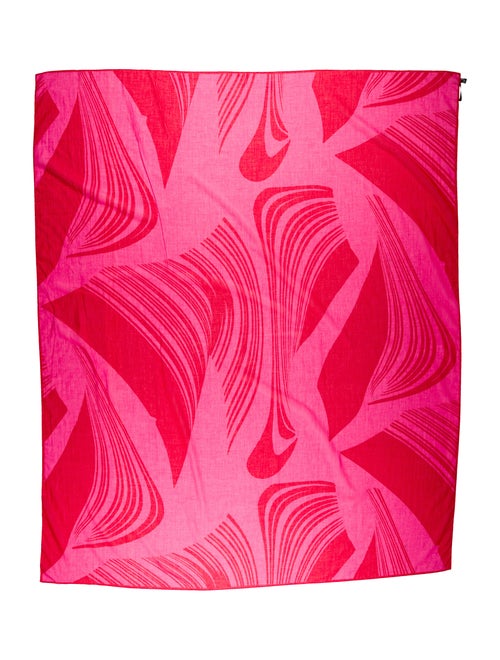 Gucci Printed Cotton Sarong Pink