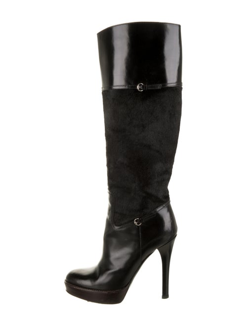 Gucci Ponyhair Boots Black