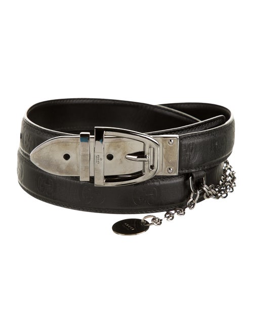 Gucci Chain-Link Waist Belt Black