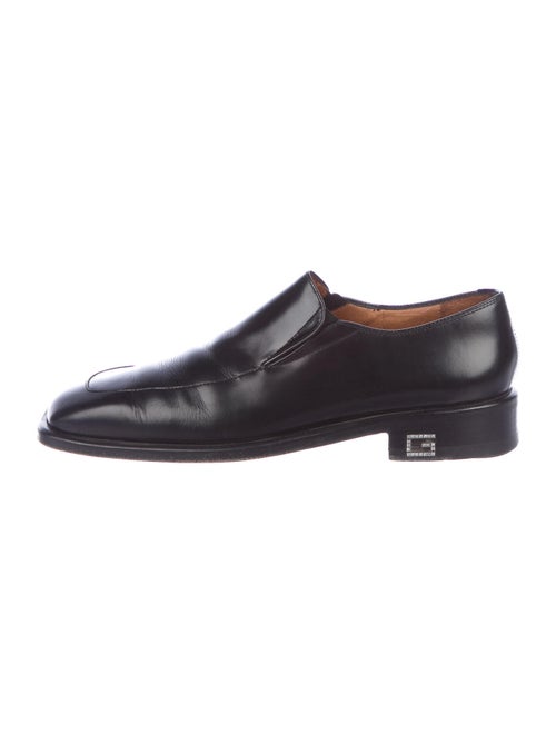 Gucci Vintage Leather Dress Loafers Black