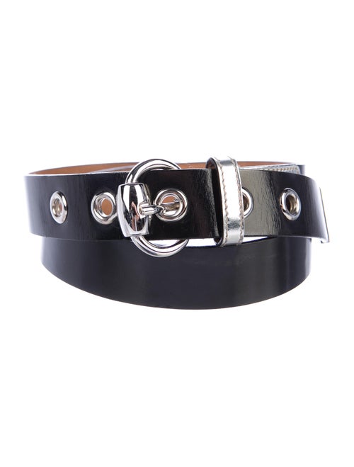 Gucci Leather Embellished Belt Black