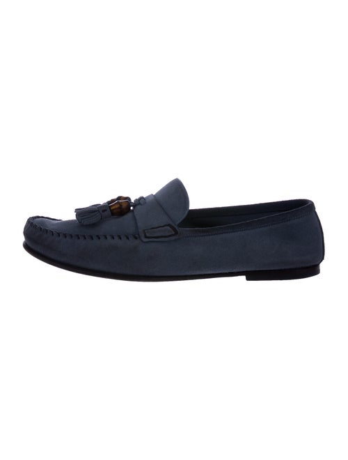 Gucci Suede Loafers Blue