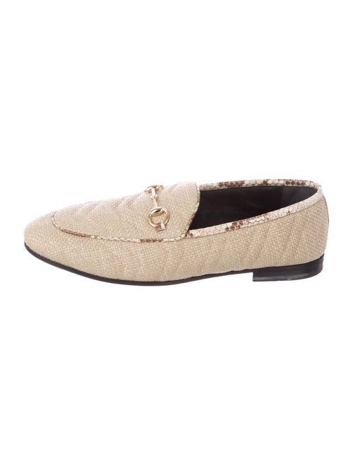Gucci Jordaan Horsebit Accent Loafers Brown