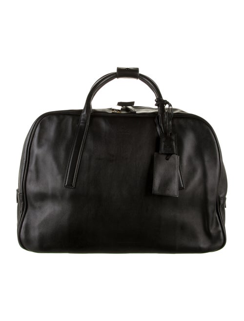 Gucci Leather Duffel Bag Black