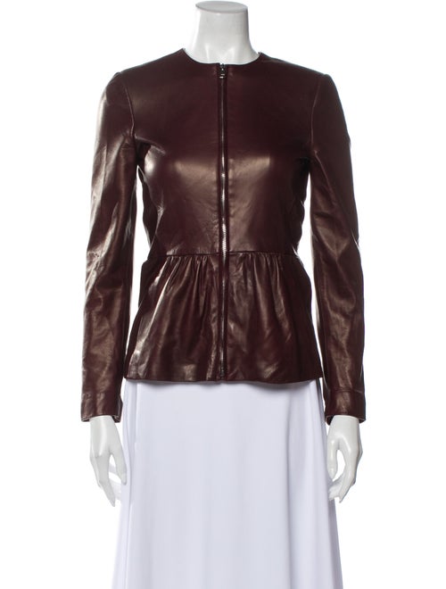 Gucci Leather Jacket Brown