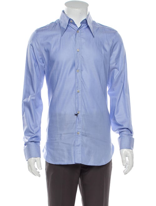 Gucci 2018 Long Sleeve Dress Shirt Blue