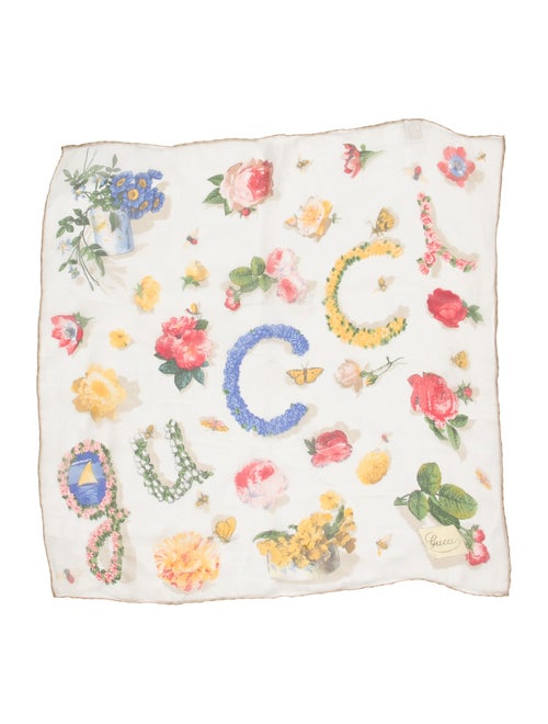 Gucci SIlk Floral Scarf