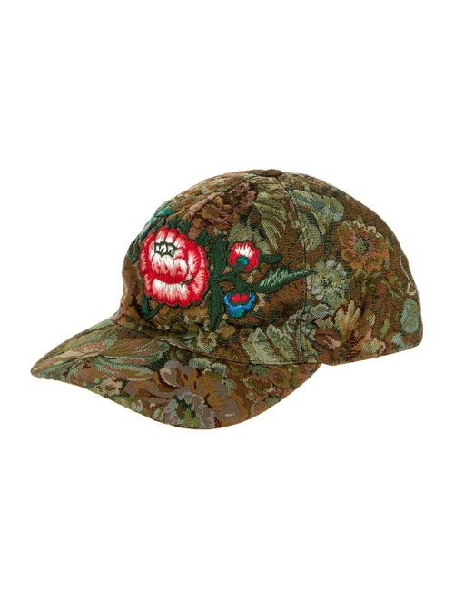 Gucci Floral Baseball Cap green