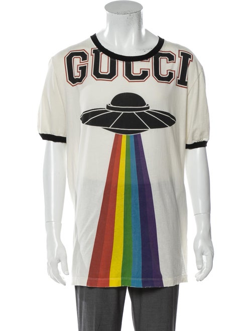 Gucci Graphic Print Crew Neck T-Shirt