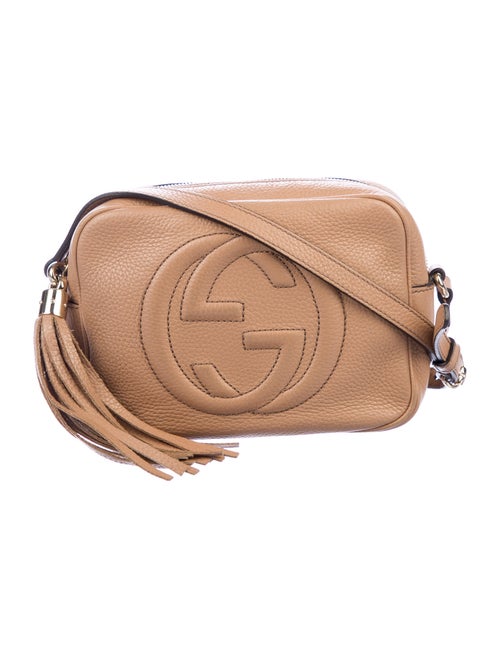 Gucci Soho Small Leather Disco Bag Tan