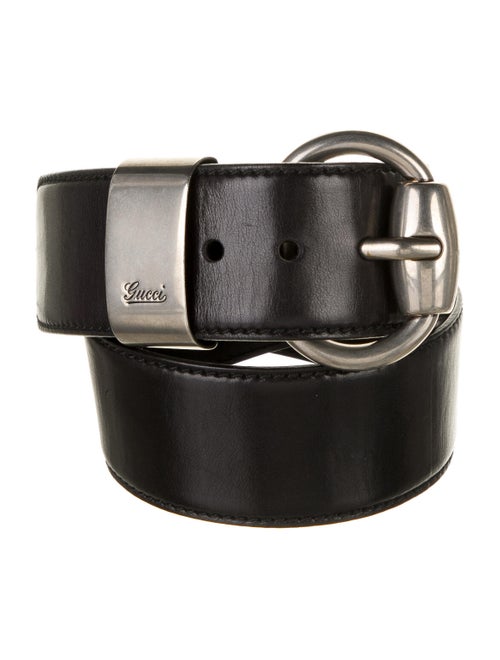 Gucci Wide Leather Belt Black