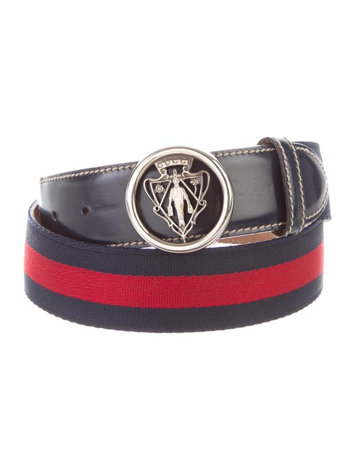 Gucci Web Buckle Belt navy