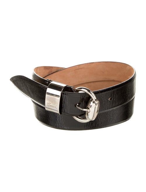 Gucci Patent Leather Hip Belt Black