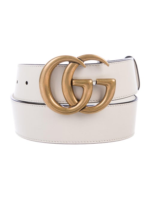 Gucci GG Leather Belt gold