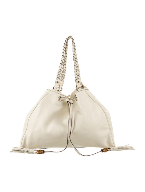 Gucci Leather Peggy Tote gold