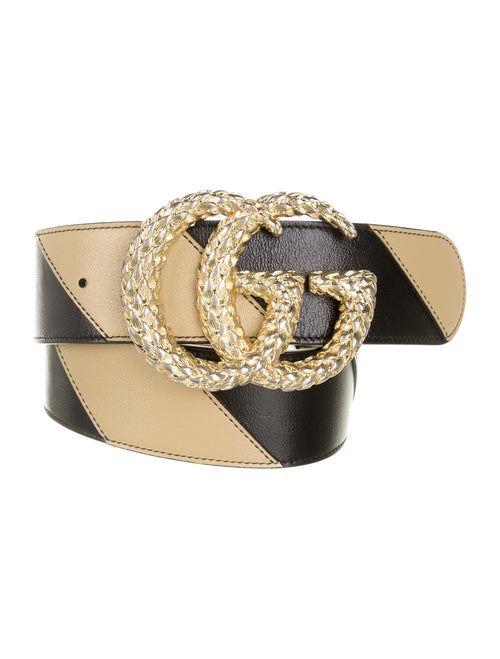 Gucci Leather GG Belt Black