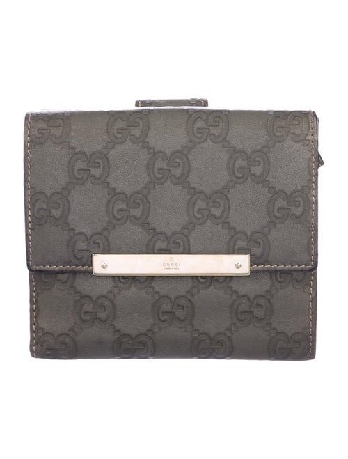 Gucci Signature French Purse Wallet Olive
