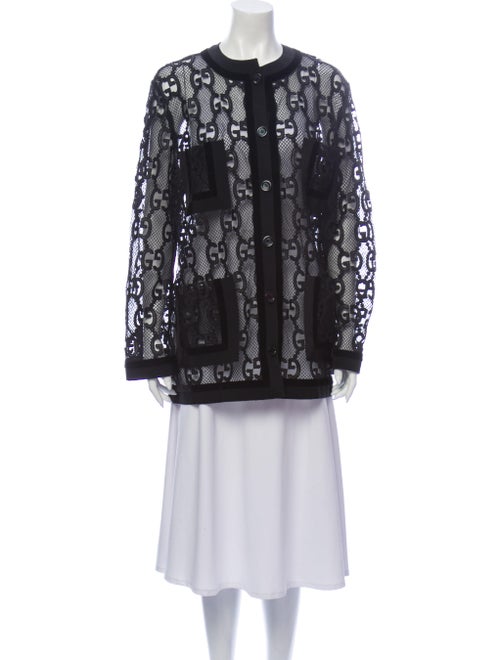 Gucci 2018 Lace Pattern Sweater Black