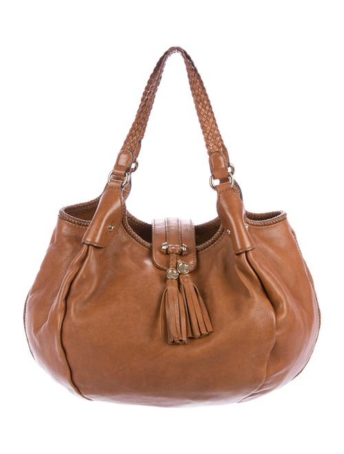 Gucci Marrakech Medium Leather Hobo Cognac