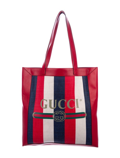 Gucci 2018 Sylvie Stripe Tote w/ Tags multicolor